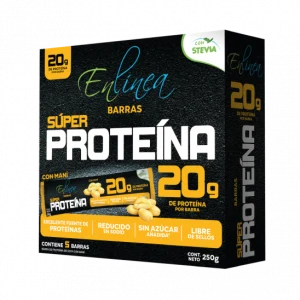 BARRAS DE CEREAL SUPER PROTEÍNA MANÍ 250g