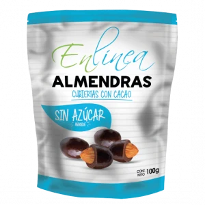 ALMENDRAS CUBIERTAS CON CACAO 100G